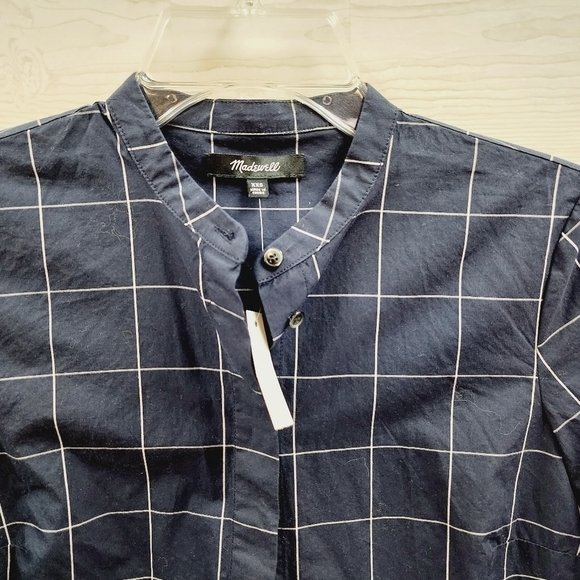 Madewell Bell Sleeve Plaid Blouse - Picture 2 of 9